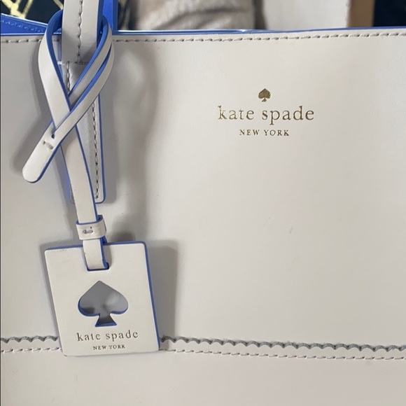 Kate Spade White and Blue Handbag - Picture 2 of 4
